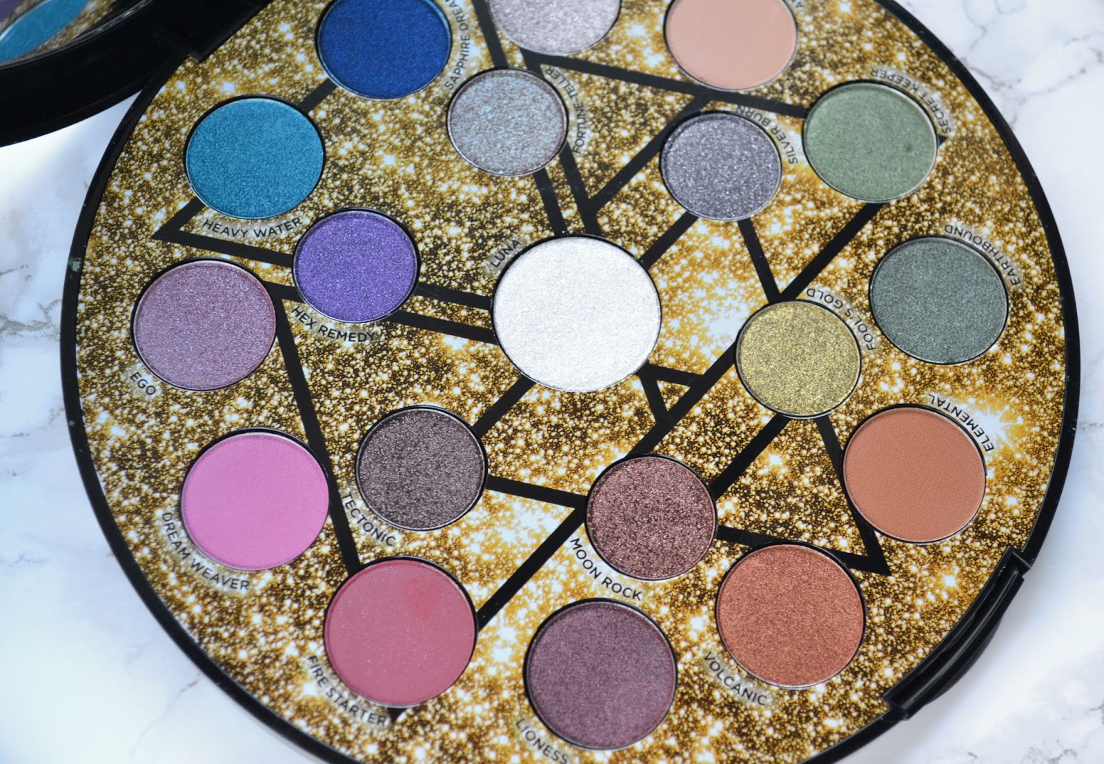 HOLIDAY Urban Decay Elements Eyeshadow Palette with Makeup Look and