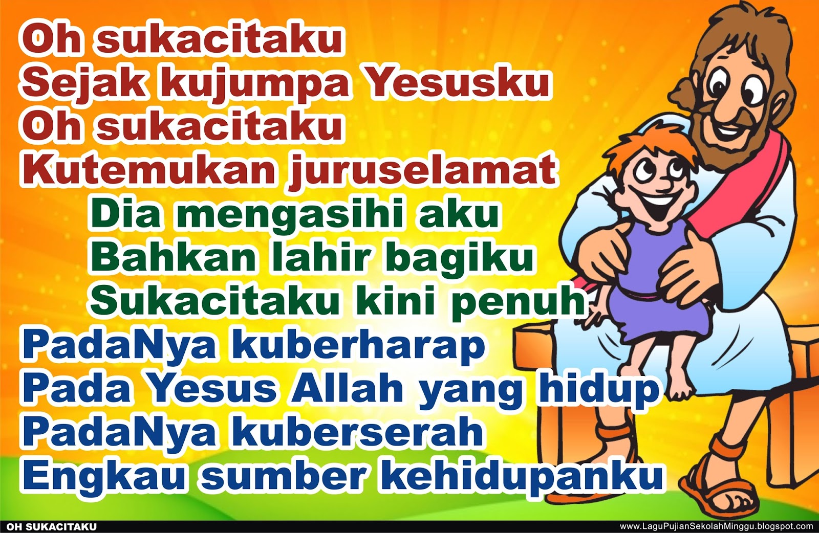 Lirik Lagu Pujian Rohani Kristen Sekolah Minggu Gereja Tuhan Yesus: Oh