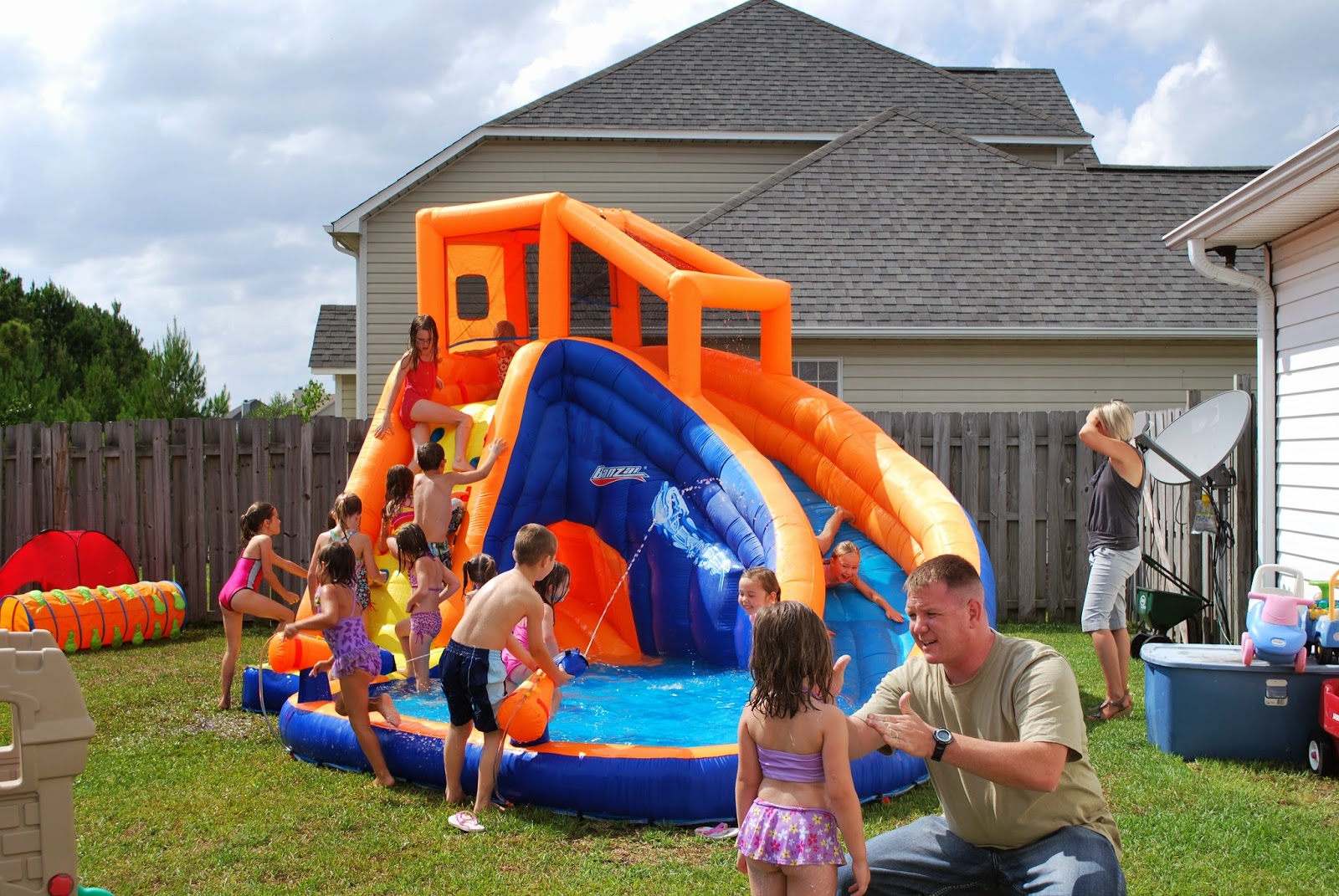 banzai sidewinder falls inflatable water park reviews