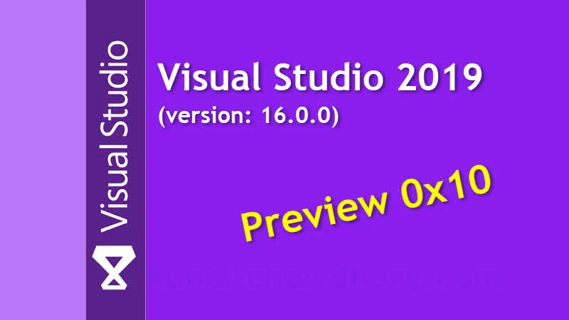 Visual Studio 2019 (version: 16.0.0 Preview 1) leaked online