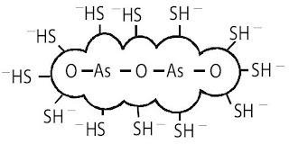 As2S3 membentuk koloid bermuatan negatif berupa sol arsen(III) sulfida.