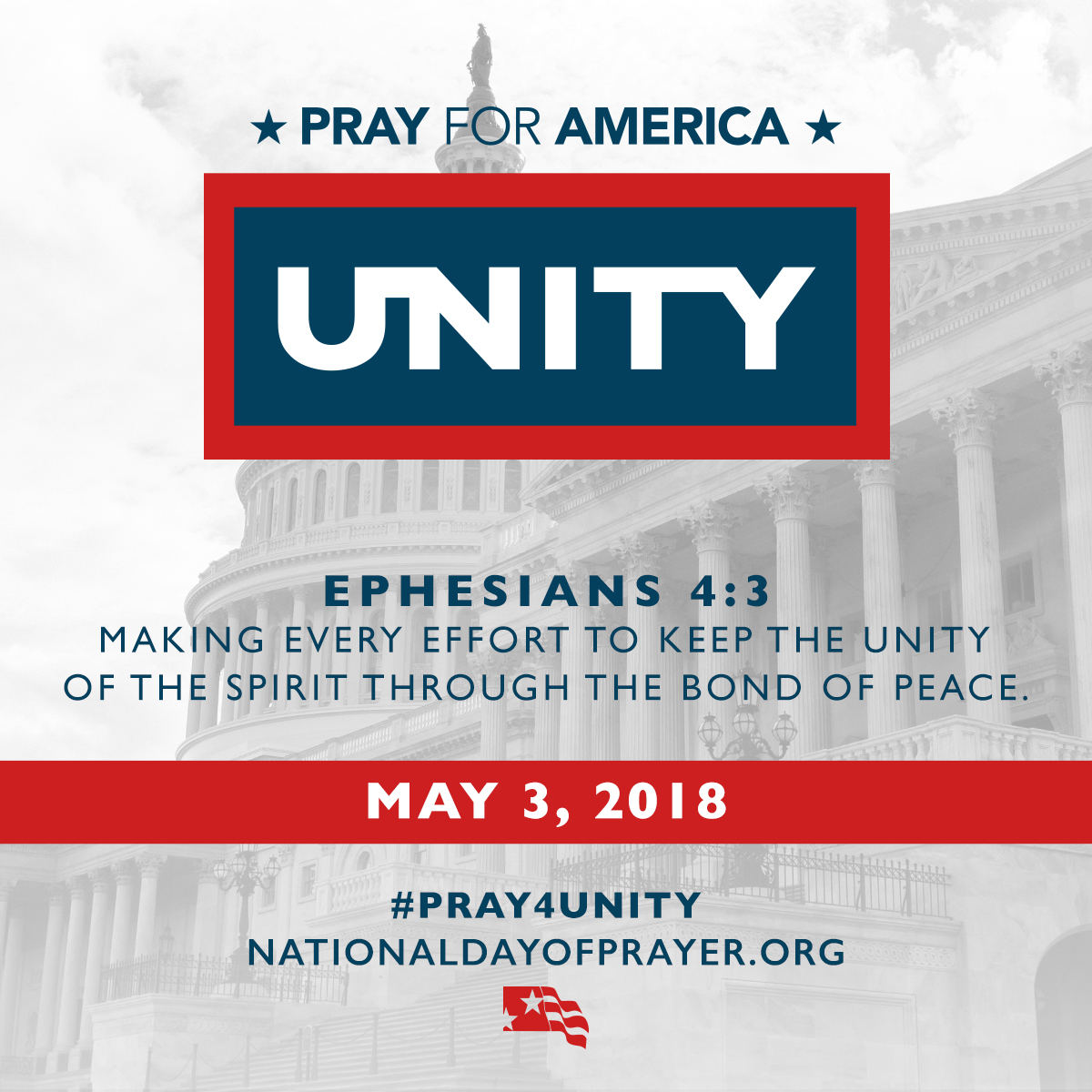 National Day of Prayer Service on The Front Steps fo Our Church on May 3rd