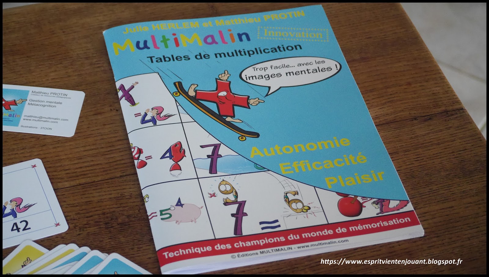 L'esprit vient en jouant [Activité enfants] Apprendre les tables de