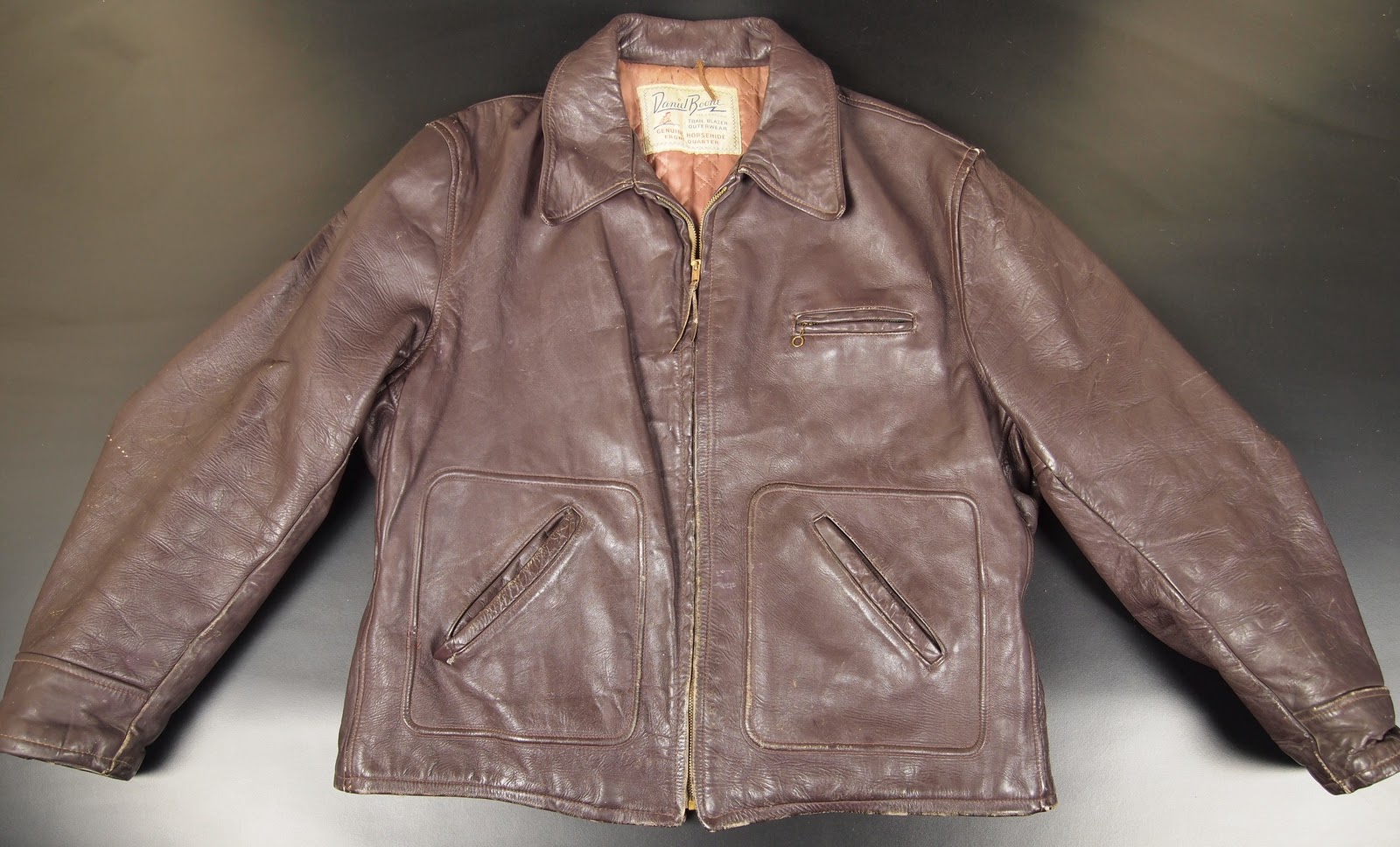 Stumptown Traders: 1940s Daniel Boone Trail Blazer Horsehide Leather Jacket