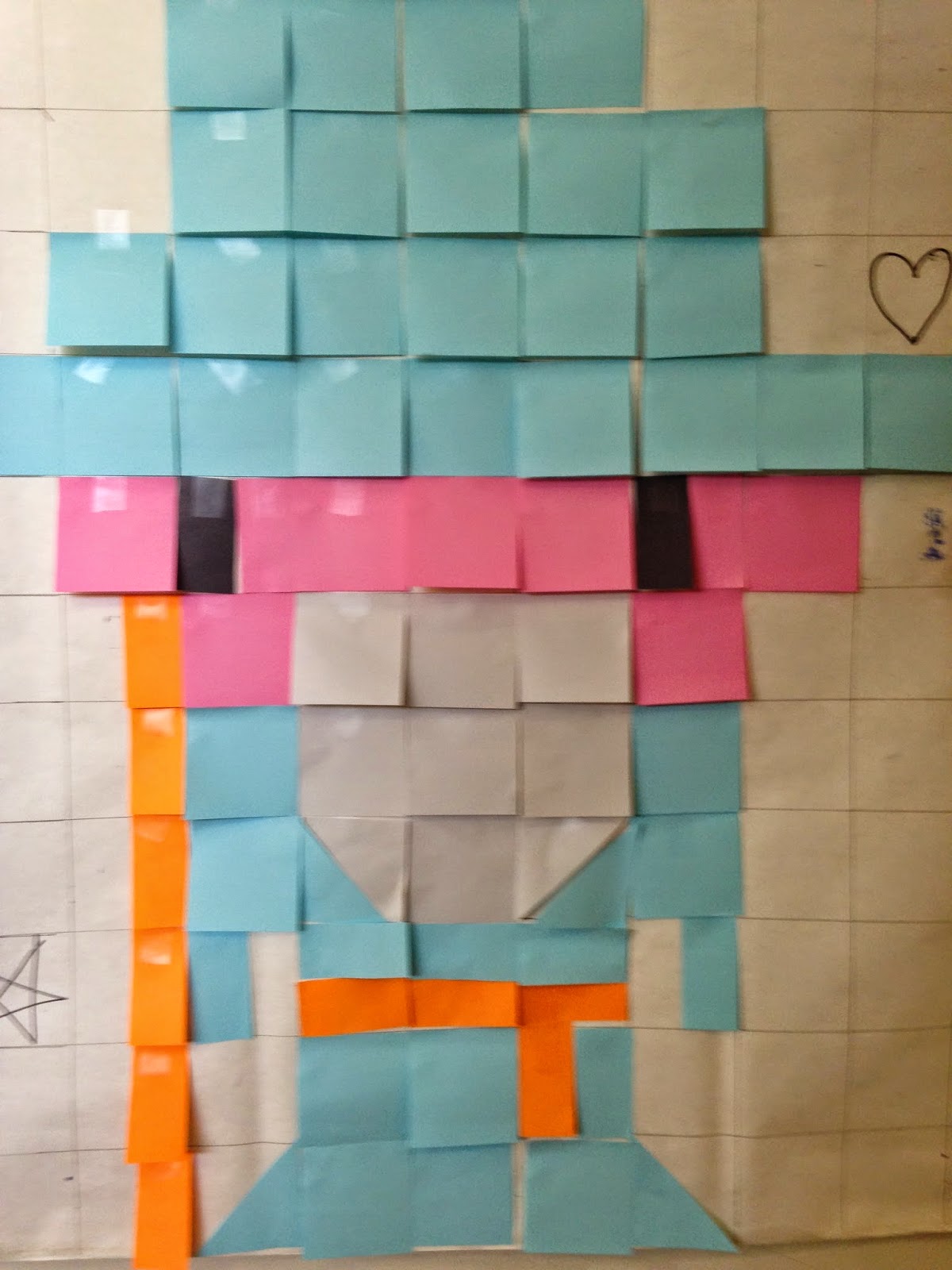 Librarian on Display Crafts Postit Note Art
