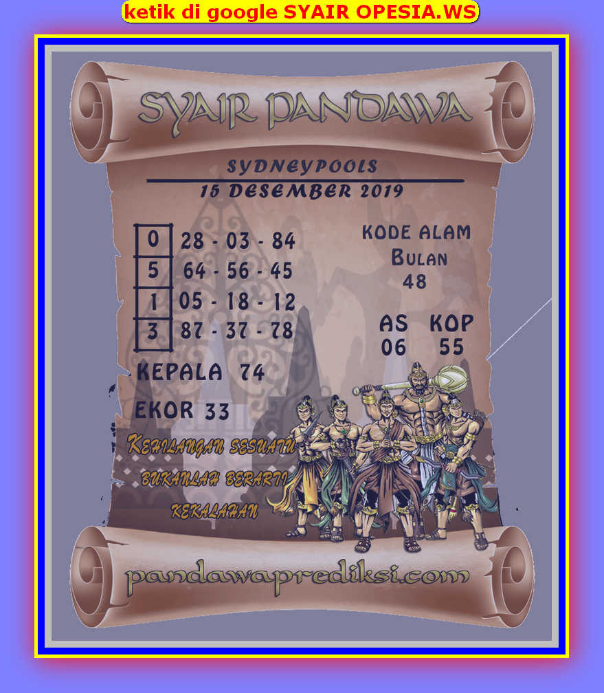 1 New Message Kode Syair Sydney 15 Desember 2019 Forum Syair Togel Hongkong Singapura Sydney