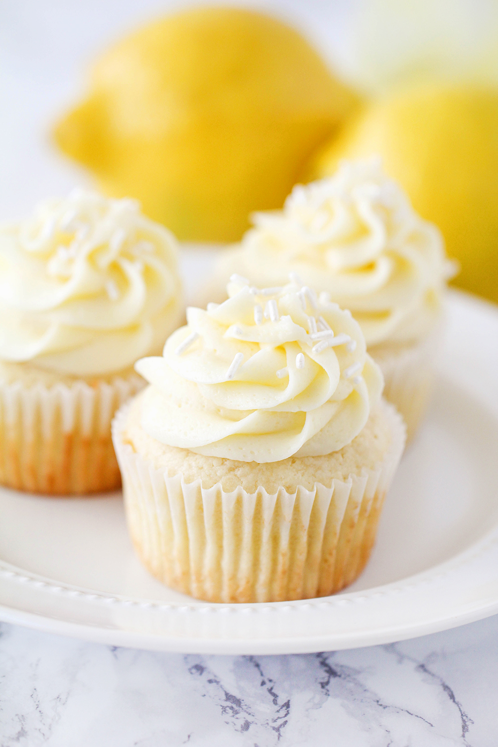 Lemon Curd Cupcakes - The Baker Upstairs