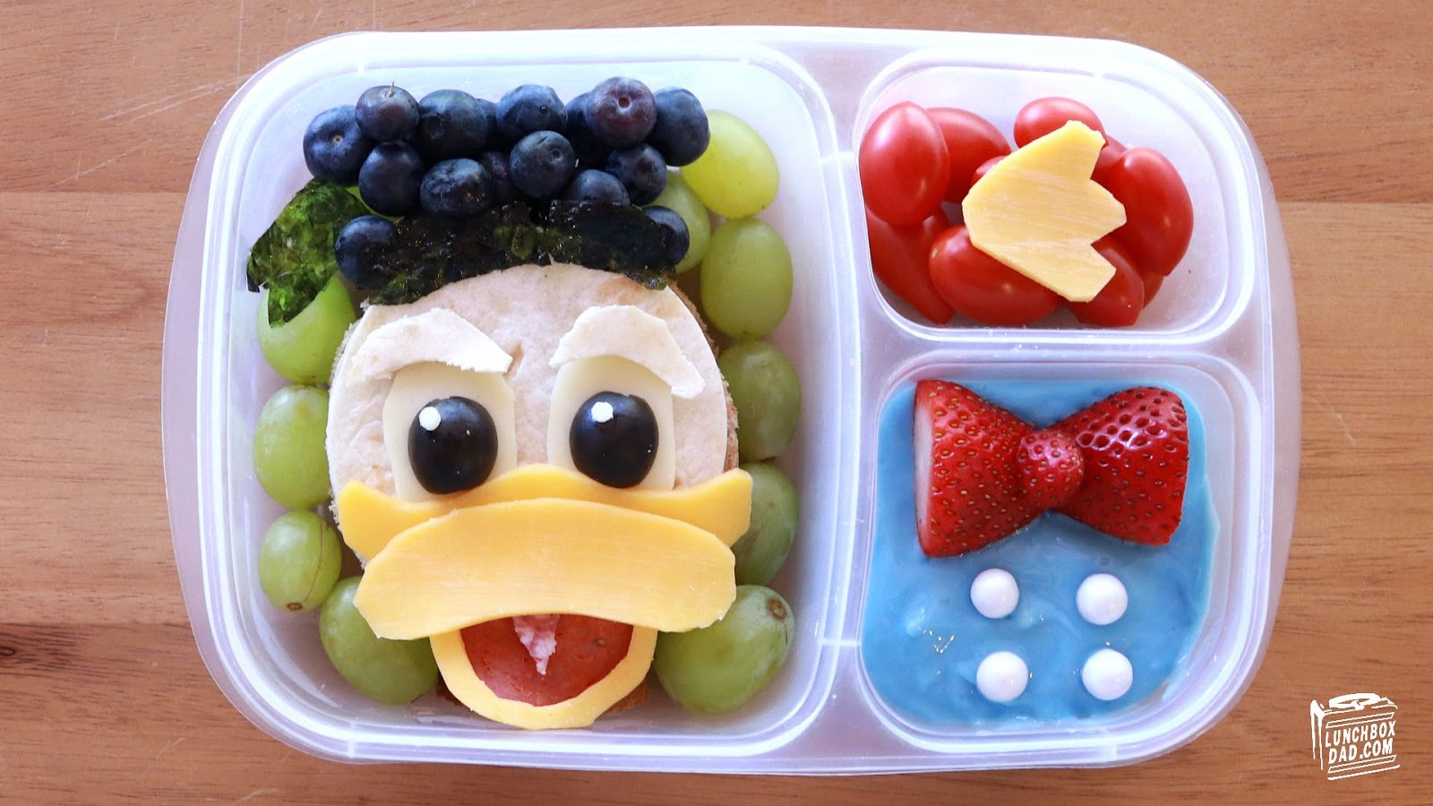 Lunchbox Dad How to Make a Disney Donald Duck Lunch