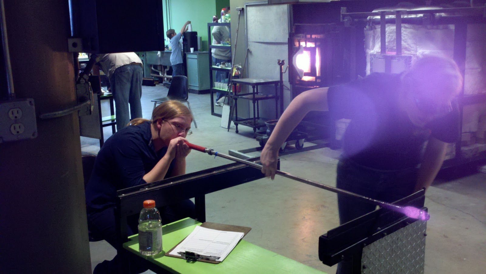 Lincoln in Cleveland Glass Blowing at J & C Glass Studio