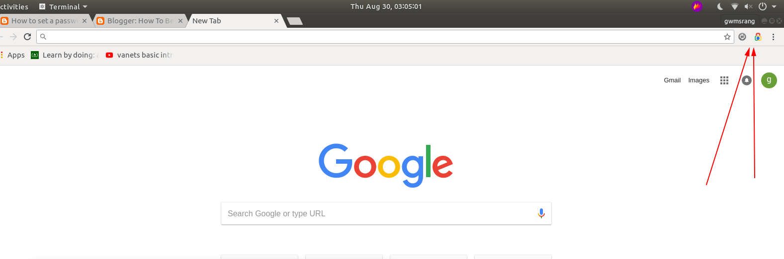 Set password in Google-Chrome before opening it.