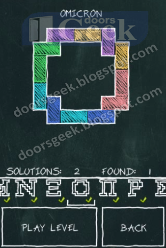 Doodle Fit [Greek Alphabet] - Omicron