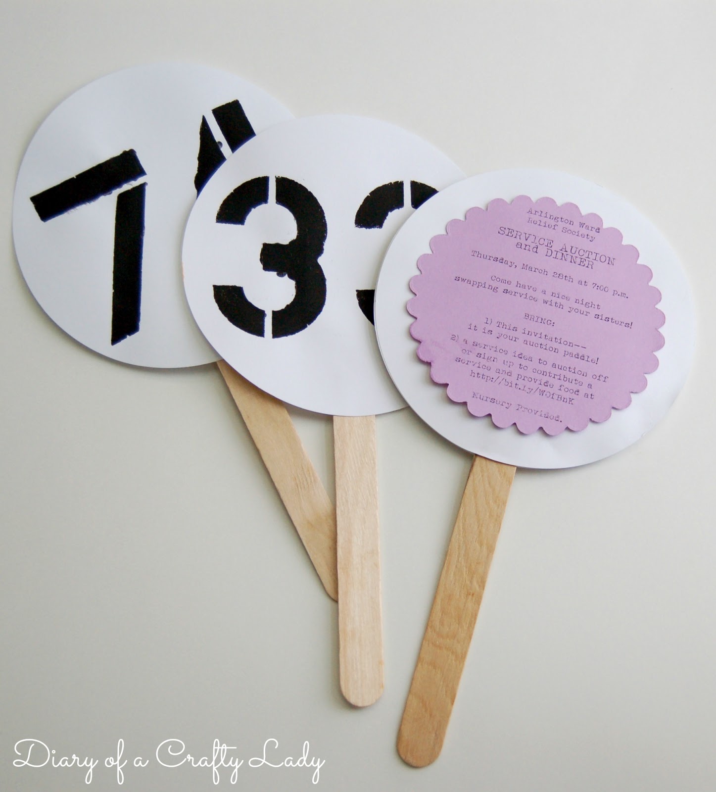 4 x 9 Auction Paddles | Plastic Auction Number Paddles