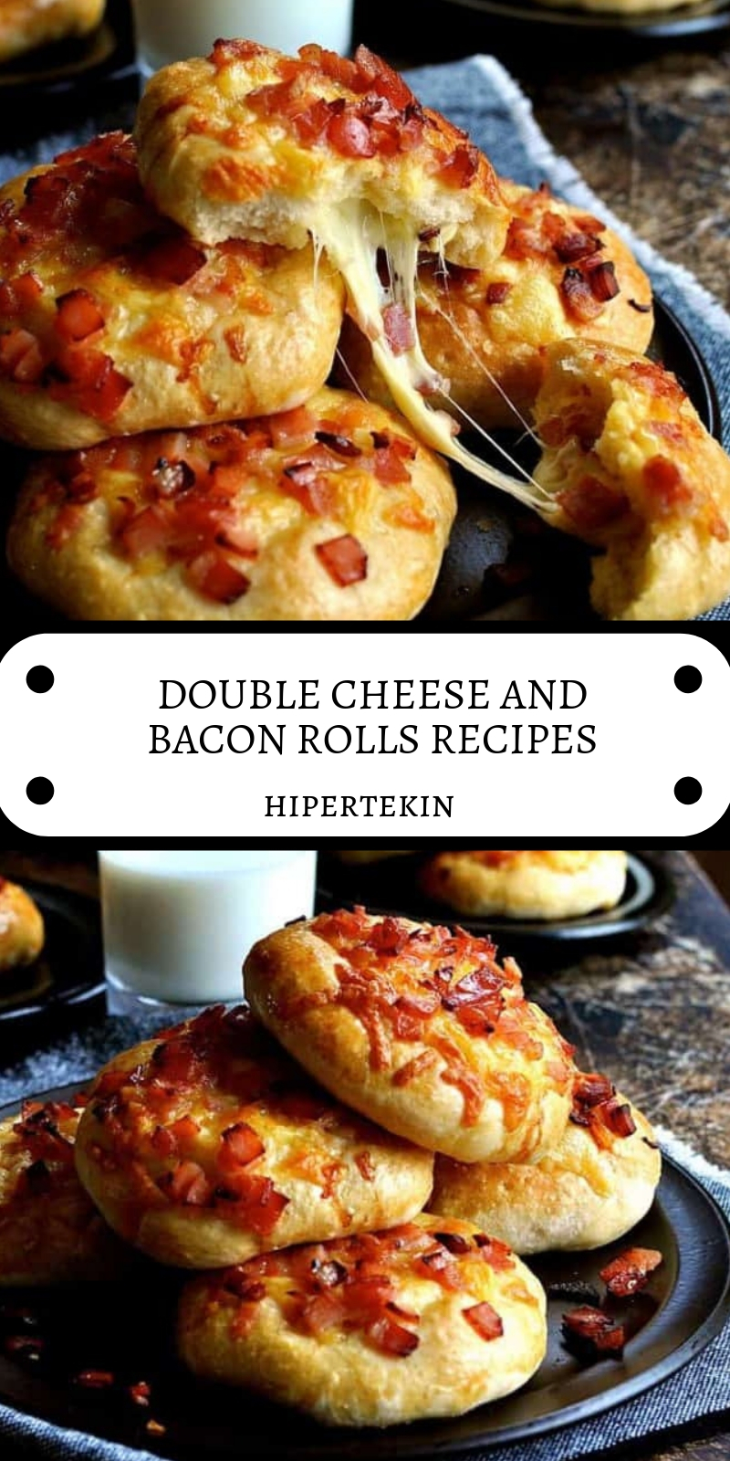 DOUBLE CHEESE AND BACON ROLLS RECIPES