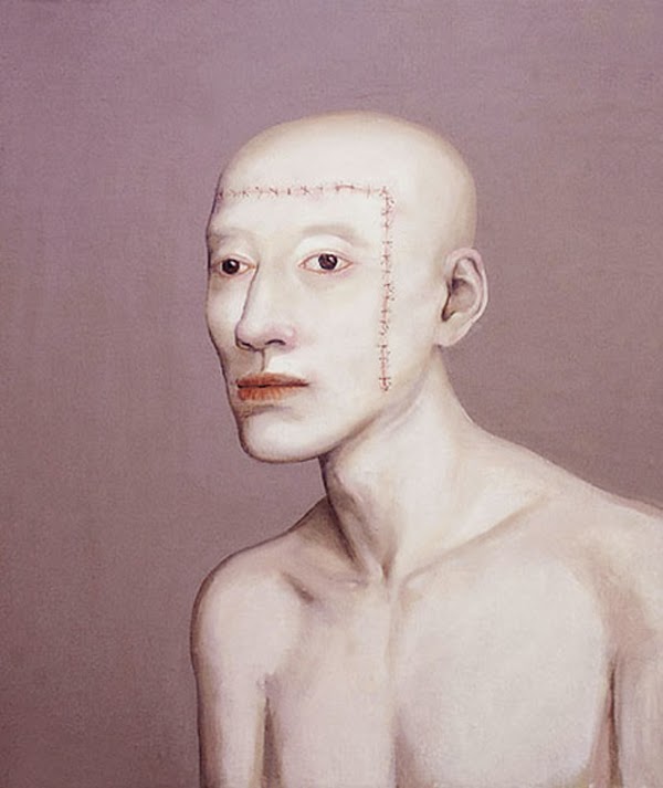 [TOMT] [Painting] Series of (3?) paintings showing a person tearing