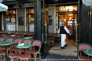 Stylish Classic Cafe de Flore interior Paris