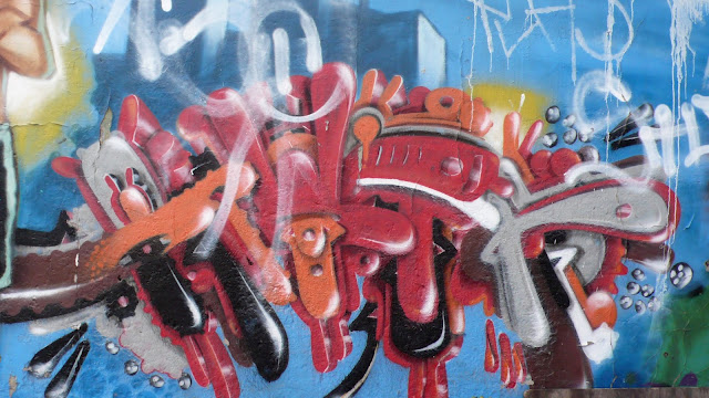 street art and graffiti in barrio brasil, santiago de chile