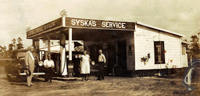 Syska Service Station- Deland Fla. 1930's