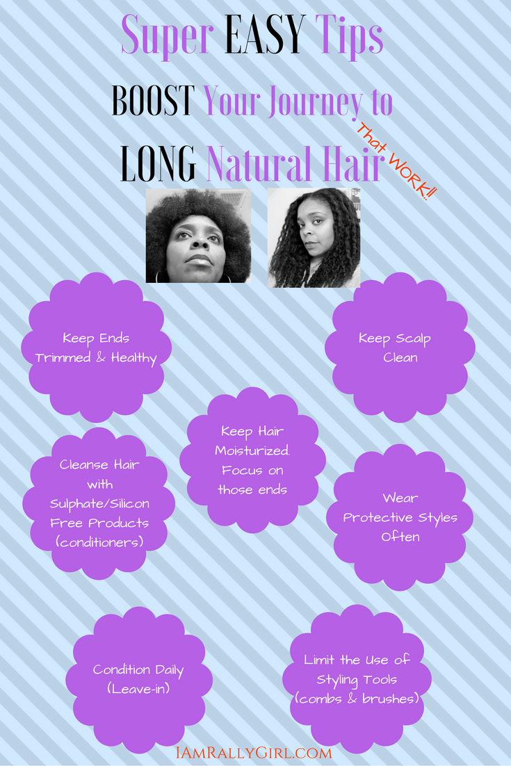 I Am Rallygirl How To Grow Long Natural Hair Easy Tips That Work