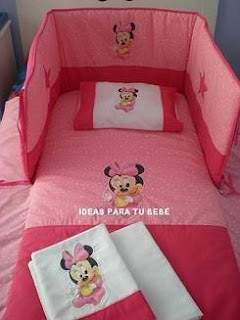 Juego de cuna minnie para bebe