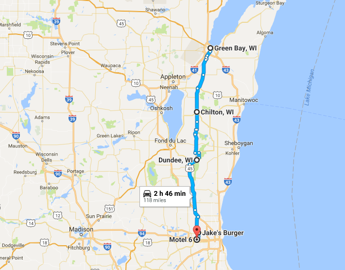 Down Time in Wisconsin; Green Bay to Milwaukee