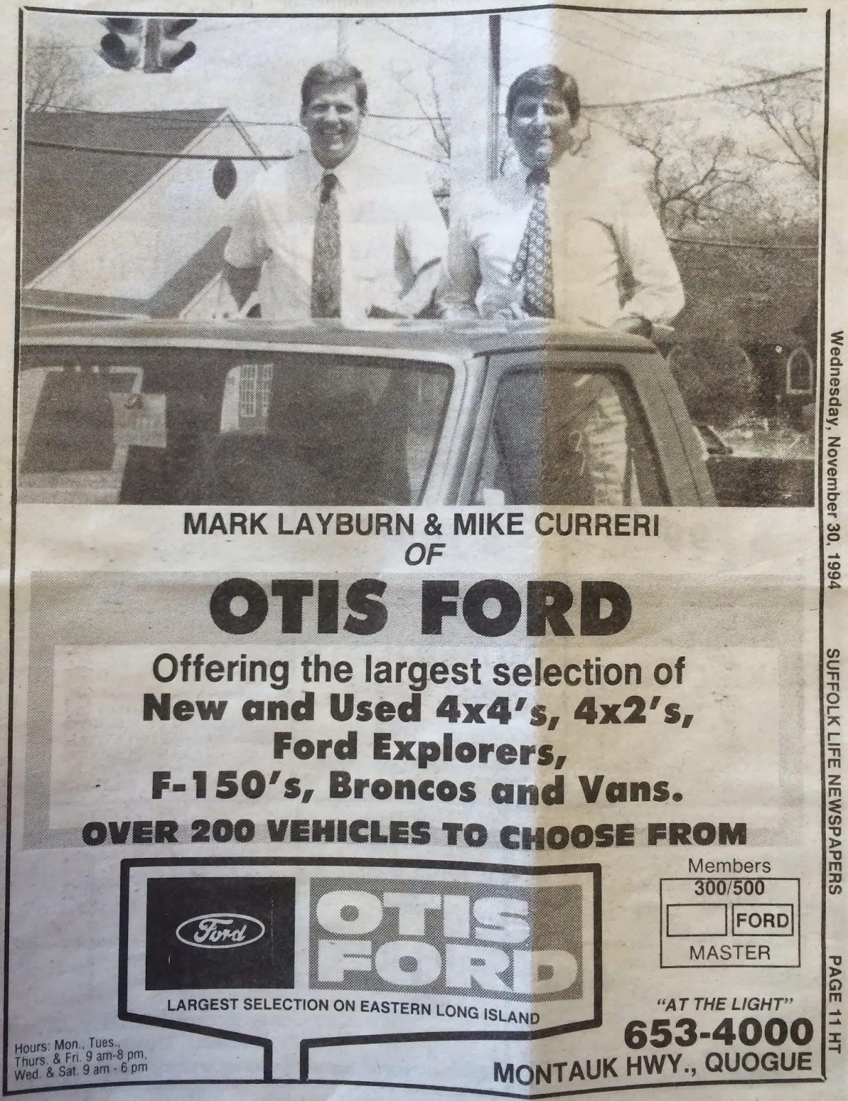 Otis Ford, Inc. Almost 20 Years Ago