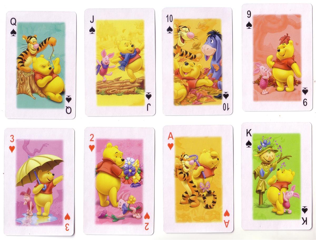 Como Se Llama El Burro De Winnie Pooh Barajas y Naipes: Winnie the Pooh - baraja poker
