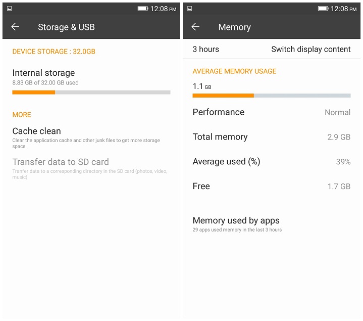 Primo S5 review Memory