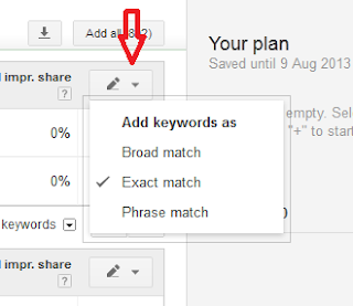 Google Keyword Planner exact match Google+Keyword+Planner+exact+match