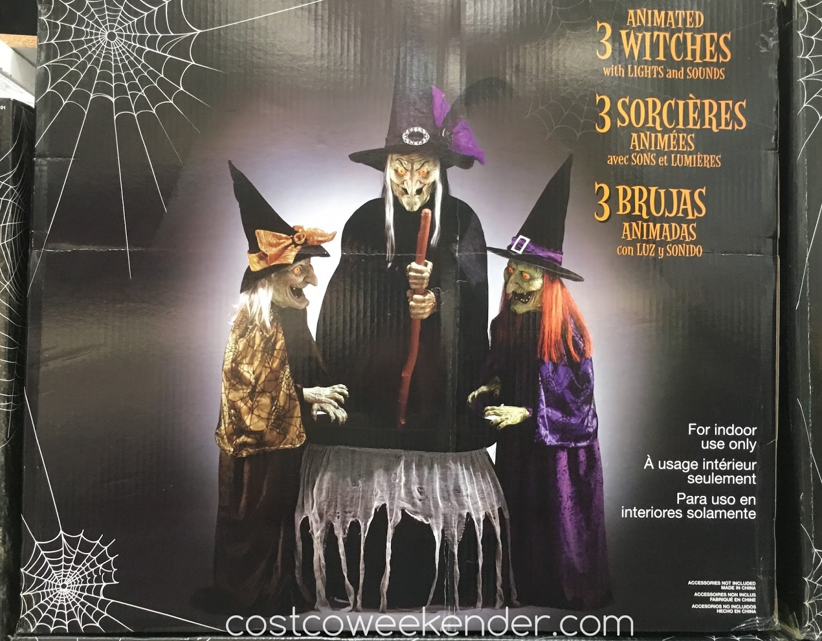 3 Animated Witches with Lights and Sounds Costco Weekender