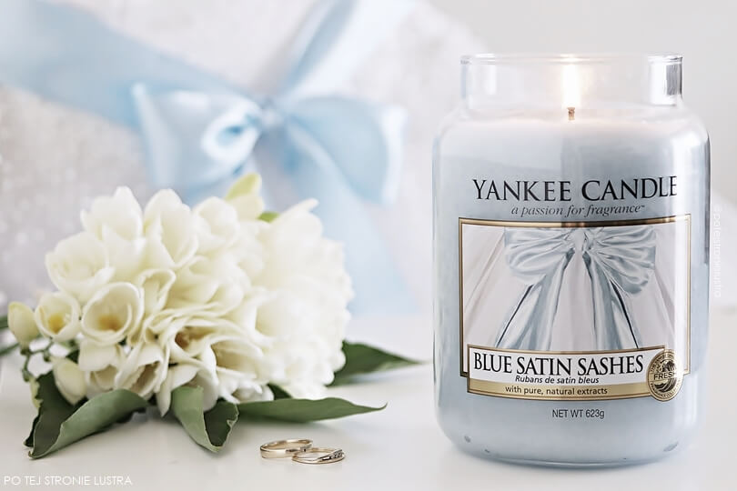yankee candle blue satin sashes 