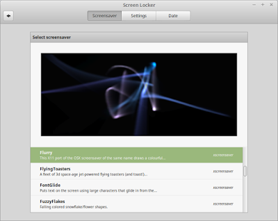 Screen Saver Linux Mint Cinnamon