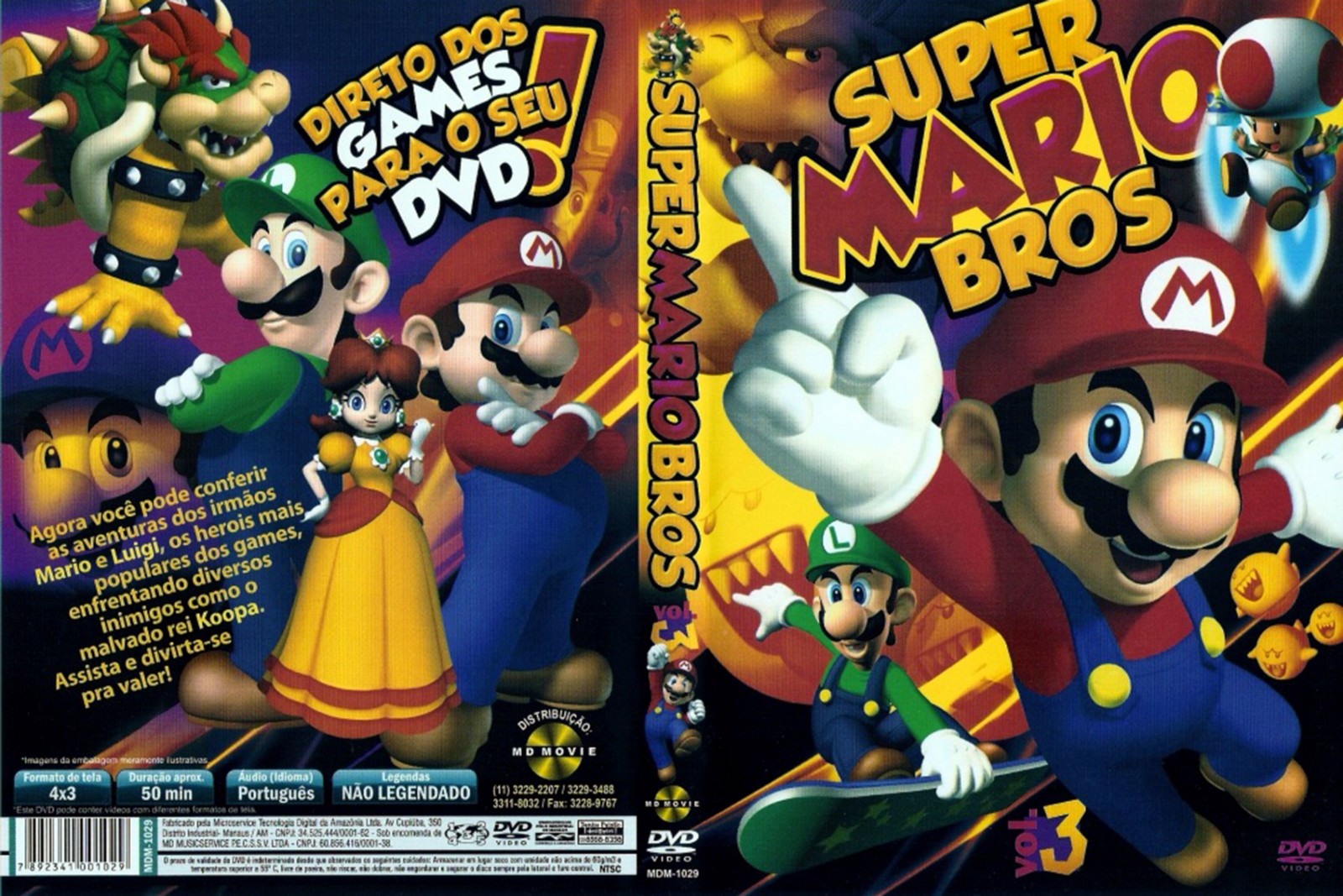 Capas Filmes Animação Super Mario Bros Volume 3 Capas Filmes Animação Super Mario Bros Volume 3