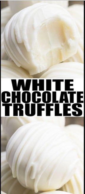 WHITE CHOCOLATE TRUFFLES RECIPE
