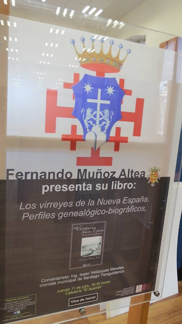 Presentación del libro "Los virreyes de la Nueva España. Perfiles genealógico-biográficos" de Fernando Muñoz
