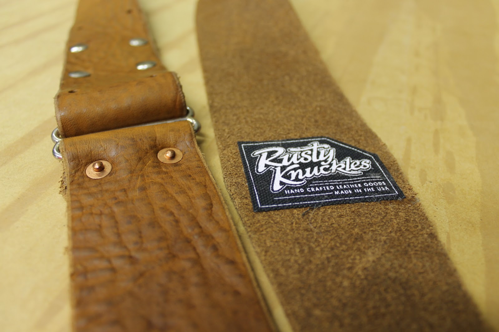 Rusty Knuckles Custom Leather Guitar Straps Rusty Knuckles Motors and Music for True Grit