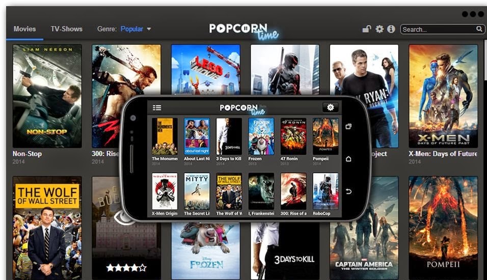 تحميل و تثبيت و شرح برنامج Popcorn Time اخر اصدار لمشاهدة الافلام