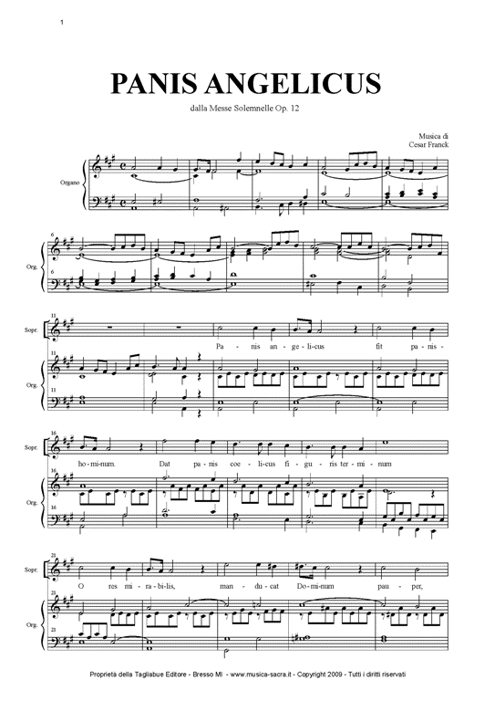 Testo Panis Angelicus panis angelicus c 233 sar franck lasacramusica Testo Panis Angelicus panis angelicus c 233 sar franck lasacramusica