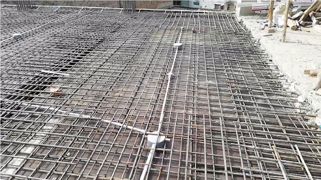 Electrical wires installation in rcc roof slab
