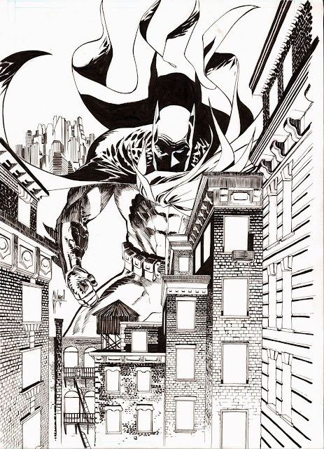 DETECTIVE COMICS ANNUAL cover progress by Guillem March