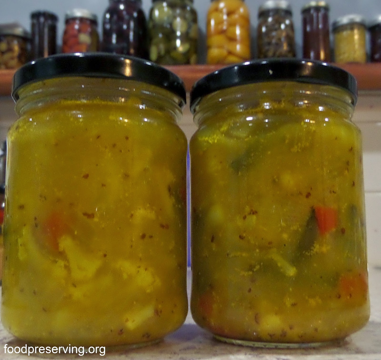 FOOD PRESERVING MUSTARD CAULIFLOWER PICKLES