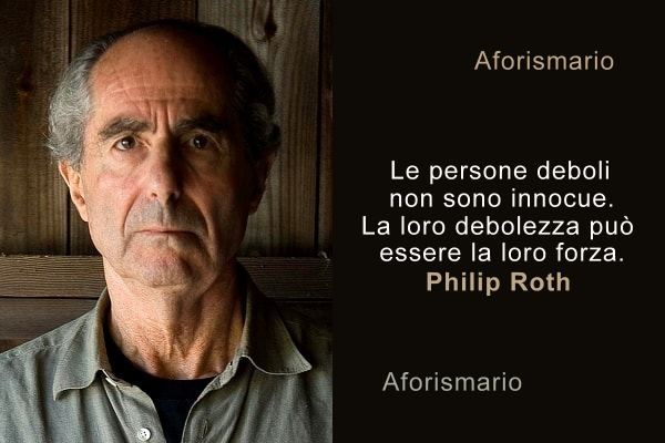 Aforismi, frasi e citazioni di Philip Roth | Aforismario