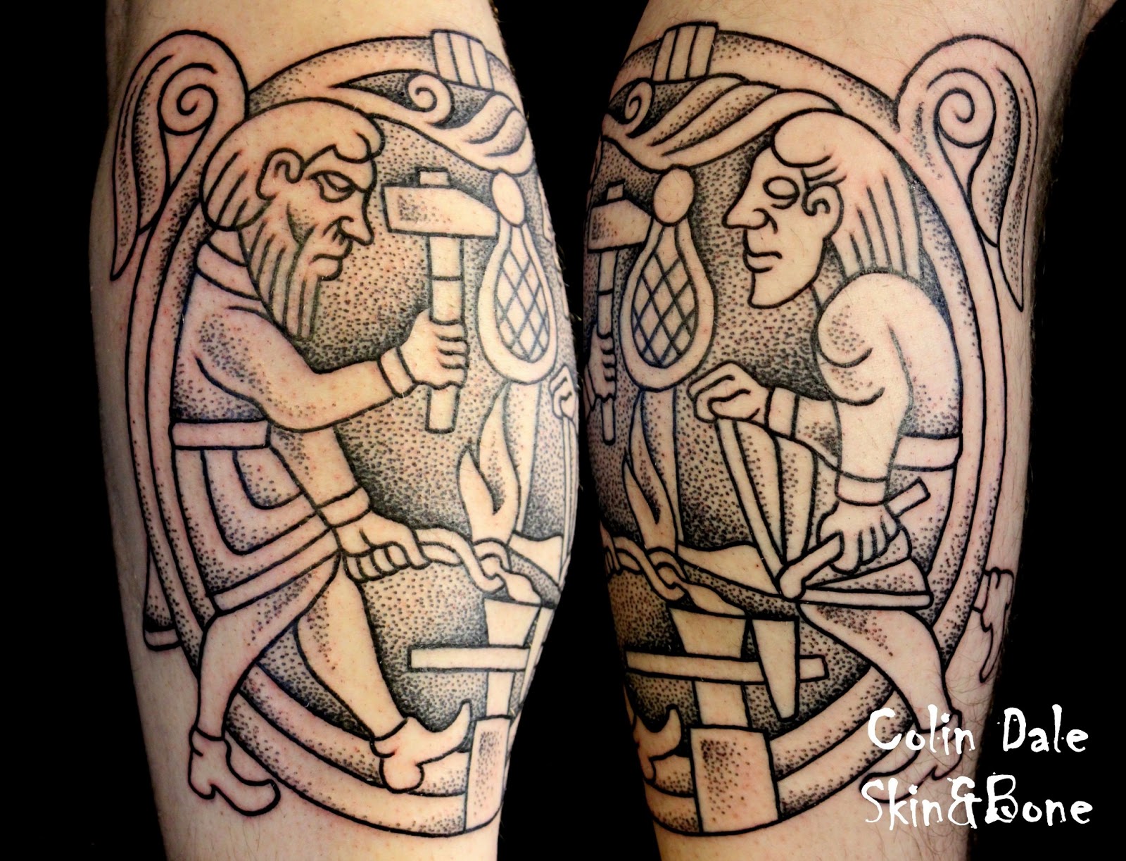 SKiN&BoNE Artistic Process Hand Tattooing