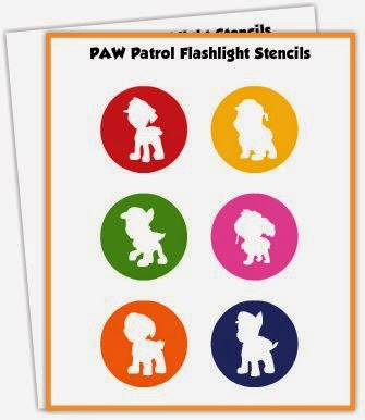 Figuras de Paw Patrol para Linternas, para Imprimir Gratis.