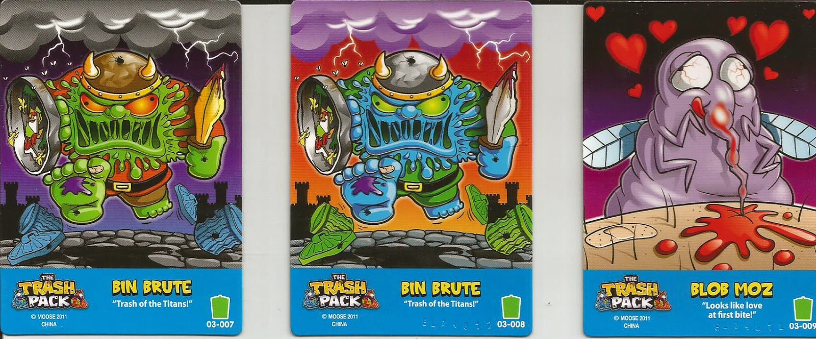 GeoBloxJF: The Trash Pack Trading Card Collection 1 03-001 to 03-030