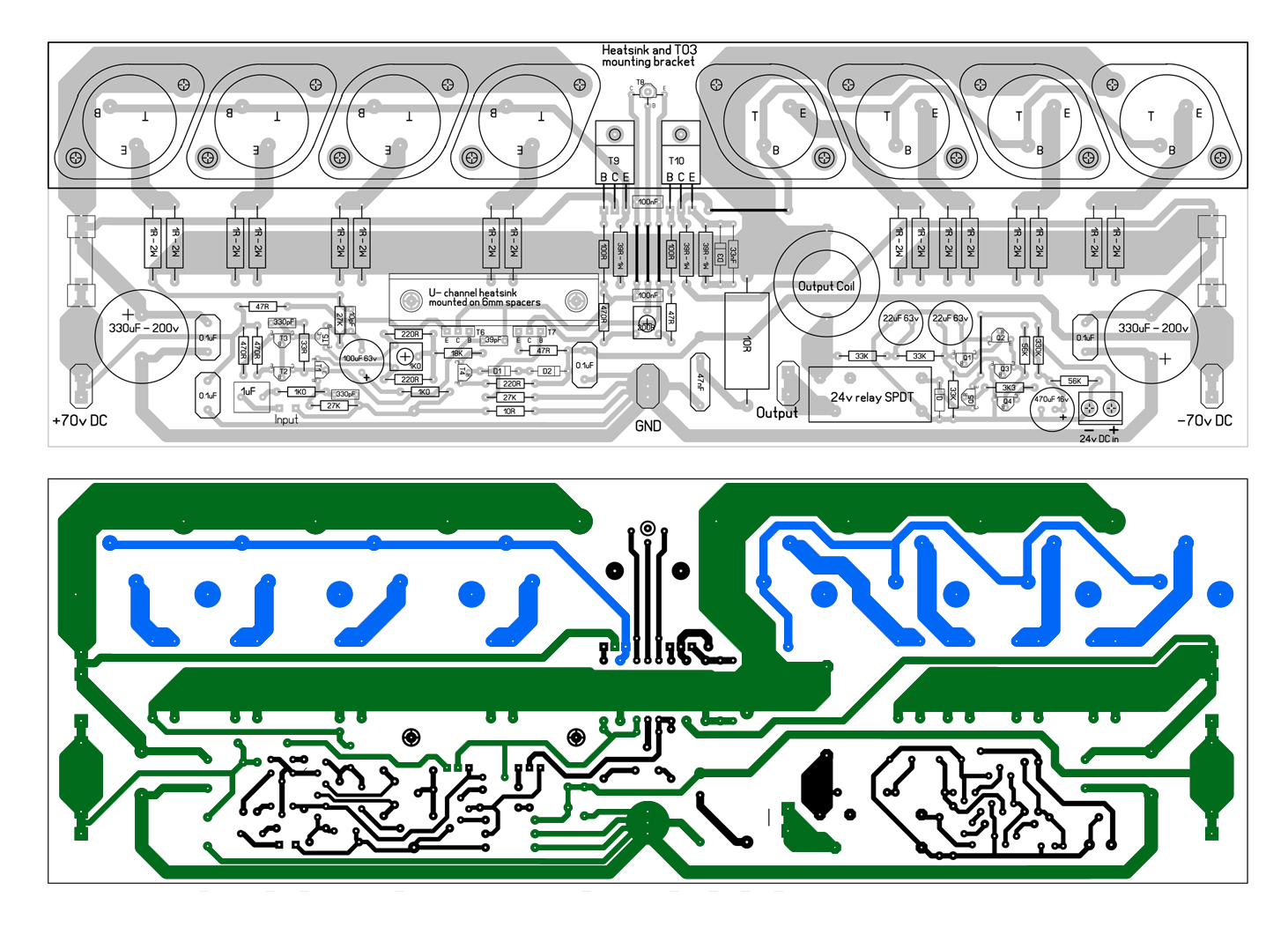 300W High Power Amplifier | DIY Circuit