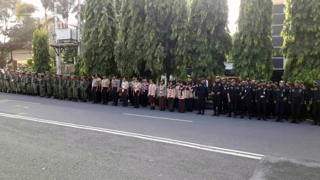 34 Anggota Kwarcab Kota Ikuti Apel Gelar Pasukan Operasi Ketupat Progo 2018