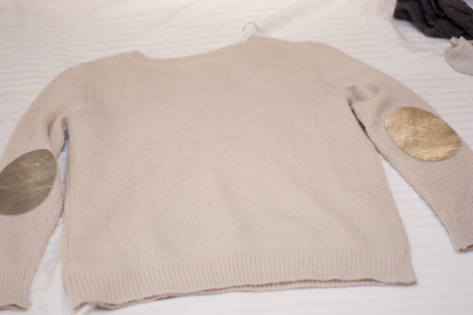 Minty Mavin DIY Metallic Leather Elbow Patches