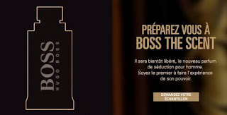Échantillon Gratuit du parfum Boss The Scent de Hugo Boss à recevoir chez vous !