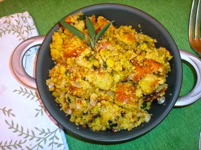 Old Fashioned Cornbread Dressing With Pancetta - The Copper Table