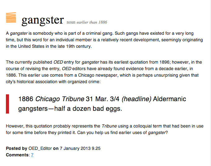 SLANG THROUGH THE AGES